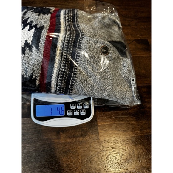 American Eagle‎ Aztec Hooded Pullover Cotton Sweater Kangaroo Pocket Men’s Small - Picture 11 of 11
